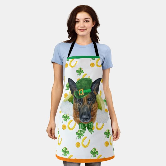 Decor St Patrick's Day Dog Schort (Gedragen)