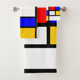 Decor Style Art Mondrian Bad Handdoek