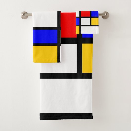 Decor Style Art Mondrian Bad Handdoek (Insitu)