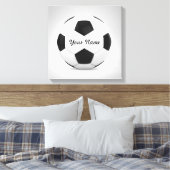 Decor Voetbal Gepersonaliseerde naam Canvas Afdruk (Insitu (Slaapkamer))