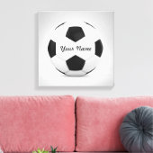 Decor Voetbal Gepersonaliseerde naam Canvas Afdruk (Insitu (Woonkamer))