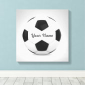Decor Voetbal Gepersonaliseerde naam Canvas Afdruk (Insitu (Houten vloer))