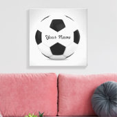 Decor Voetbal Gepersonaliseerde naam Canvas Afdruk (Insitu (Woonkamer))
