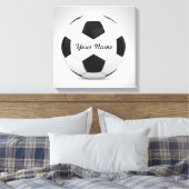 Decor Voetbal Gepersonaliseerde naam Canvas Afdruk (Insitu (Slaapkamer))