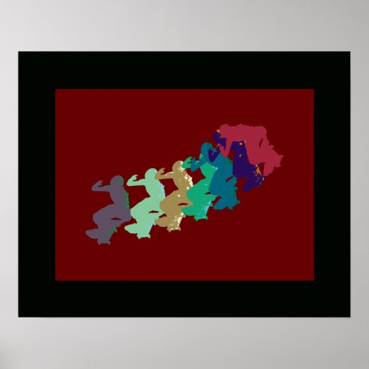 decor voor schaats van extreme sporten poster (Voorkant)