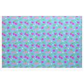Decora Kei Cute Cherry Pattern on Blue Stof (Fat Quarter)