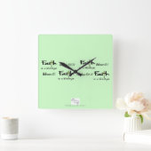 Decorable Inspiration: "Faith is a Lifestyle" Big Vierkante Klok (Huis)