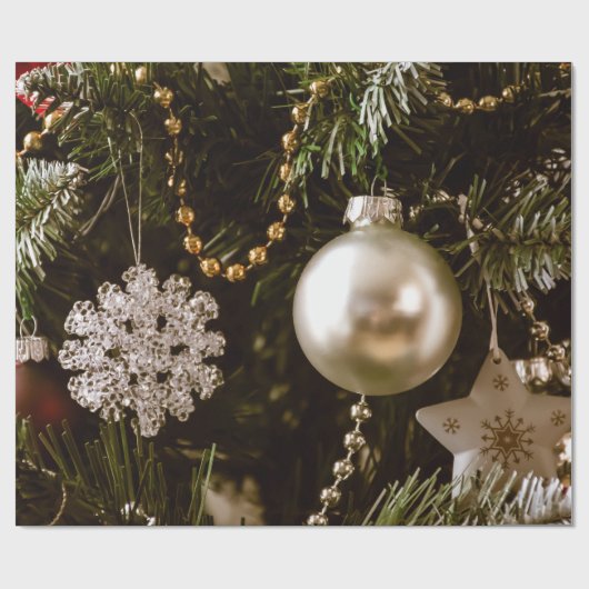 decoración árbol de navidad cadeaupapier (Vlak)