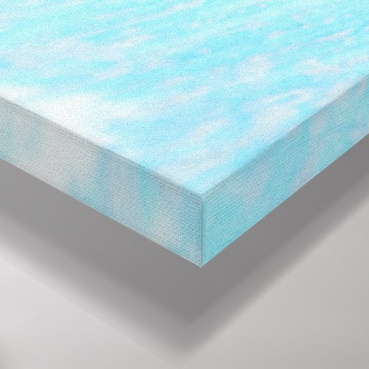 decoracion color tuqueza canvas afdruk (Hoek(Onderkant))