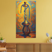 decoración lienzo HOOKAH arte oriental Canvas Afdruk (Insitu (Woonkamer))