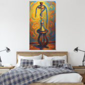 decoración lienzo HOOKAH arte oriental Canvas Afdruk (Insitu (Slaapkamer))