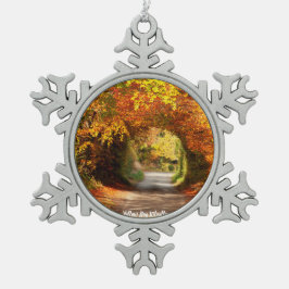 Decoractions Geel Bog Kilcullen Tin Sneeuwvlok Ornament