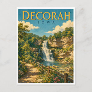 Decorah Iowa Dunning Springs GeoSaga Briefkaart