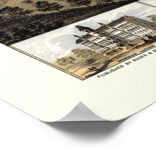 Decorah, Iowa Panoramic Map - 1870 Poster (Hoek)