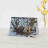 Decorah Nest North Kerstkaart Kaart (Gele Bloem)