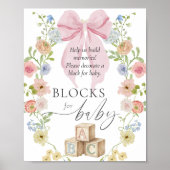 Decorate a Block For Baby Sign Poster (Voorkant)