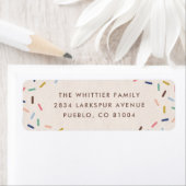 Decorate + Celebrate Sprinkles Adres Etiket (Insitu)