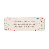 Decorate + Celebrate Sprinkles Adres Etiket (Voorkant)