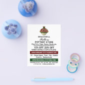 Decorate Jug, Pottery Store, Potters Advert Flyer (Enkel)