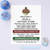 Decorate Jug, Pottery Store, Potters Advert Flyer (Enkel)
