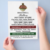 Decorate Jug, Pottery Store, Potters Advert Flyer (Hand)