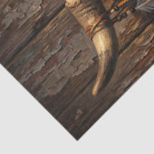 Decorated Cattle Skull Decoupage Tissuepapier (Detail)