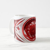 Decorated Christmas mug, Ceramic mug Koffiemok (Voorkant links)