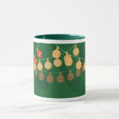 Decorated Christmas tree mug Mok (Midden)