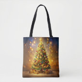 Decorated Christmas Tree Tote Bag (Voorkant)