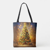 Decorated Christmas Tree Tote Bag (Achterkant)