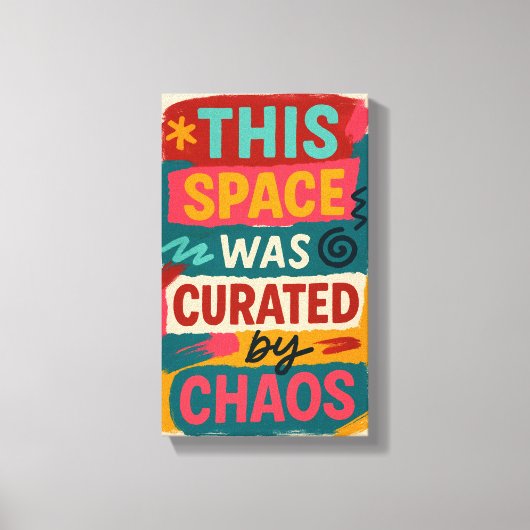 Decorated With Delusion & Taste Modern Canvas (Voorkant)