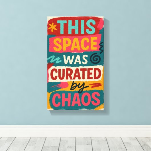 Decorated With Delusion & Taste Modern Canvas (Insitu (Houten vloer))