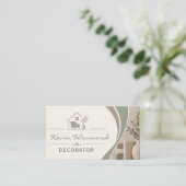 Decorateur visitekaartje (Staand voorkant)