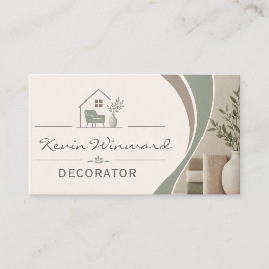 Decorateur visitekaartje (Voorkant)