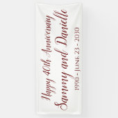 Decoratie 40e verjaardagsfeestbanner spandoek (Verticaal)