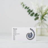 Decoratie Abstracte fractale kunst Visitekaartje (Staand voorkant)