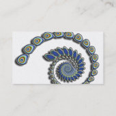 Decoratie Abstracte fractale kunst Visitekaartje (Achterkant)