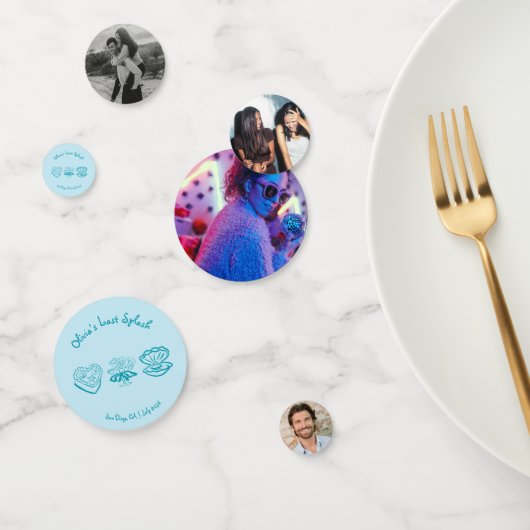 Decoratie foto vrijgezellenfeest Last Splash Confetti (Groep)