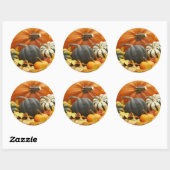 Decoratie oktober ronde sticker (Vel)
