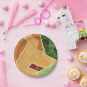 decoratie op mozaïeken papieren bordje (Feest)