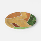 decoratie op mozaïeken papieren bordje (Gekanteld)