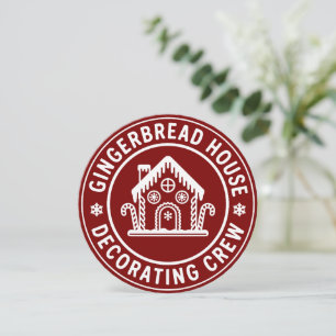 Decoratie Team Kerst Gingerbread Huis Familie Feestdagenkaart