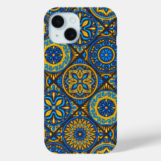 Decoratie uit traditioneel aardewerk iPhone 15 case