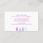 decoratie van bakkerijglitz-gebak visitekaartje (Achterkant)