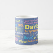 Decoratie van de naam van de eigenaar koffiemok (Center)