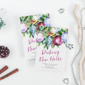 Decoratie van nieuwe hallen Kerstballen Nieuw huis Feestdagenkaart