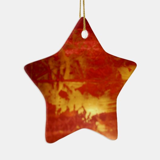 decoratie van rode en gouden keramische stoffen (Rechts)