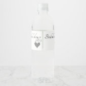 decoratie van vrijgezellenfeest waterfles etiket (Achterkant)