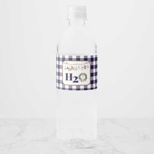 Decoratie Verwissel Kerstmis Waterfles Label Etiket (Voorkant)