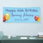 Decoratie voor 40e verjaardagsfeest banner (Beurs)